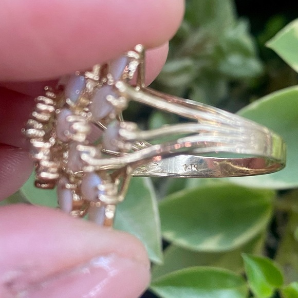 Opal and diamond ring - Picture 7 of 7